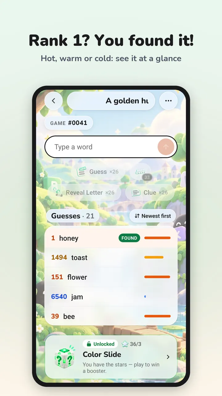 Rank 1: the secret word found