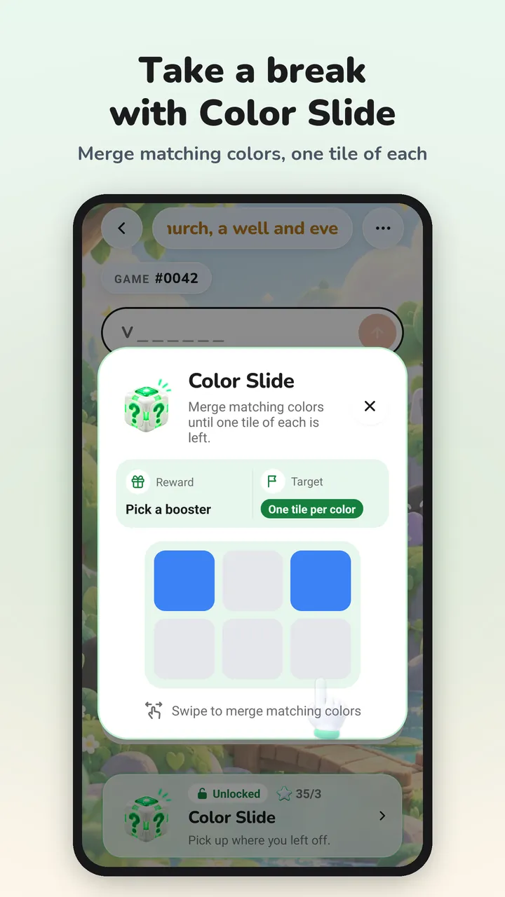 Color Slide, the sliding color puzzle